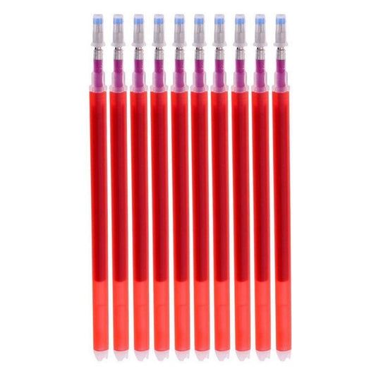 10 Stuks Hitte Uitwisbare Pennen (hervulbaar) Rood